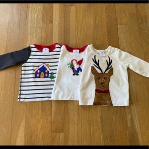 Hanna Andersson Christmas/winter T bundle/lot